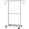 Simple Trending Standard Clothing Garment Rack, Rolling Clothes Organizer with