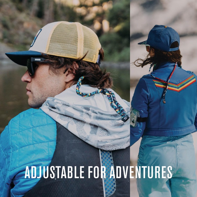 Chums Men's Standard Original Cotton Retainer, Black/Gray Stripe, One Size