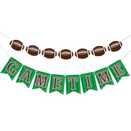 OHOME Football Party Decorations - Football Banner for Super Games Bowl - Football Party Supplies for Indoor Home | Football Party Favors | Football Accessories Decor Backdrop for Birthday Party