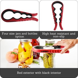 MIRRO Canning Jar Opener, Red