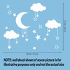 Quanyuchang Big Clouds Stars Wall Decals, Art DIY Good Night