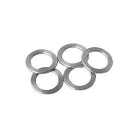 Steel Spacer 3/4" OD x 1/2" ID, Round Spacer Unthreaded Standoff Bushing Plain Finish, Fits Screws, Bolts 1/2" or M12, Metal Spacers Online (1/16" Length, 5 Pack)