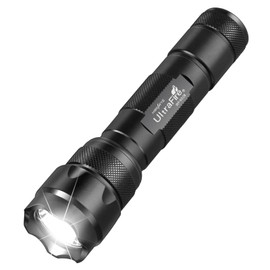 ULTRAFIRE Mini LED Flashlight 1000 Lumens Zoomable Single Mode Tactical Flashlight, Adjustable Focus Bright EDC Flashlight, Small Handheld Torch (Battery Not Included)