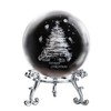3D Glass Laser Christmas Tree Ball Sphere 60mm Crystal Ball
