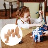 Wooden Blocks Cube Building Blocks Geometric Blocks 3D 12 Pieces