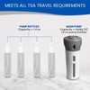 4 in 1 Travel Dispenser - Refillable Travel Container with