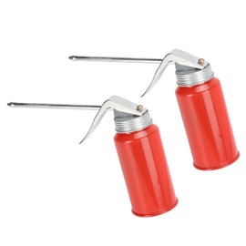 Hand Oil Can, Pump Oiler Can, Cold Rolled Steel, Sturdy, Fast Lubrication, 200ml Capacity, Curved Pressing Handle, Smooth Spring