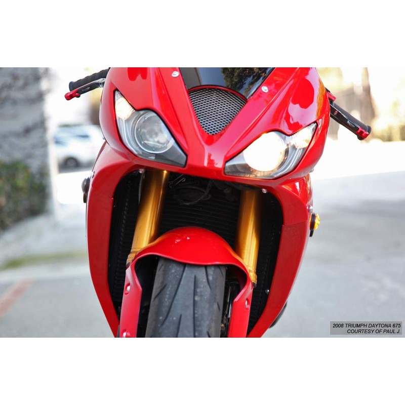 Motodynamic Flat Mount LED Front Turn Signal Lights for 2006-2012