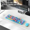 Wireless Keyboard and Mouse Combo, 2.4 GHz Wireless Full-Sized Typewriter