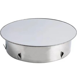 Beekeg Chimney Hole Cover, Chimney Cover, Pipe Cover Cap, Flue Pipe/Stove Pipe Closure for Universal Stove Pipes, Stove Hole Cover for Pipes, Fireproof Stainless Steel Oven Pipe Cover, Diameter 120 mm