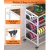 3D Printer Stand with Filament Storage Rack, 3-Tier Rolling Spool
