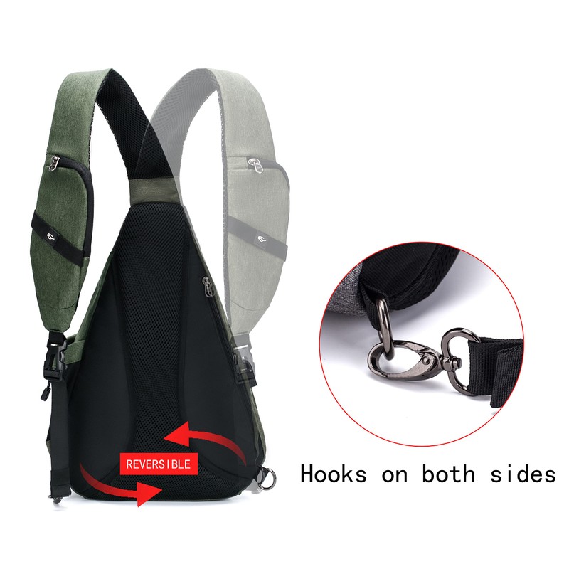 TurnWay Water-Proof Sling Backpack/Crossbody Bag/Shoulder Bag for Travel, Hiking, Cycling,