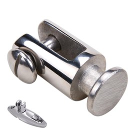 KOOBOOK 1Pcs Premium Quick Release Top Deck Hinge with Swivel & Release Pins for Yachts and Fishing Boats 316 Stainless Steel Marine Grade Quick Release Hinge Boat Hardware 32x15mm