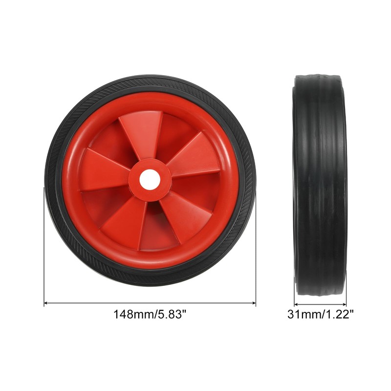 PATIKIL 6 Inch Air Compressor Wheels, Universal Replacement Parts for