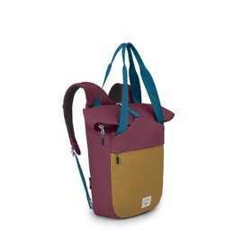 Osprey Arcane Zip Top Tote Pack, Allium Red/Brindle Brown