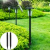 8 piezas de plástico para antorcha solar, estaca resistente a