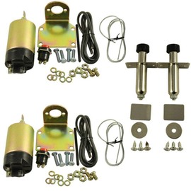 Compatible with New 70 Pound Shaved Door Handle Trunk Solenoid with 2 Door Poppers Rod