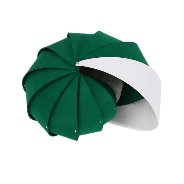 SHENGOCASE Large Aesthetic Enclosed Nautilus Shaped Pet Cat Bed House,