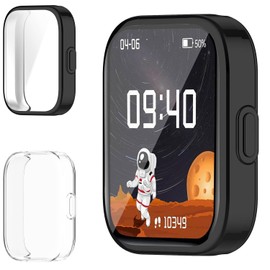 Msvueioe [2-Pack] Screen Protector Compatible with JOYELE H79 / DIGEEHOT H79 / MgaoLo H79 Case, Soft TPU Plated Case All-Around Protective Screen Full Cover Bumper Compatible for H79 Smart Watch