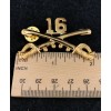 US Army 16th Cavalry Regimental Crossed Sabres, Large 2" Inch