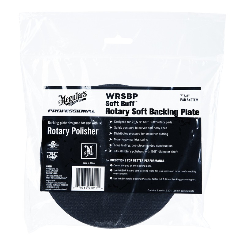 Meguiar's´s WRSBP Soporte Suave Para Pulidora Rotativa 7", AZUL Empaque