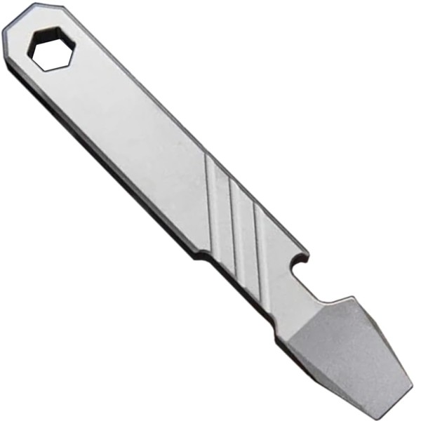 Titanium EDC Pry Bar Tool – 4” Pocket Prybar with