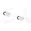 QCAA Heavy Duty 3 Fold Retro Chest Hinge, Half Surface