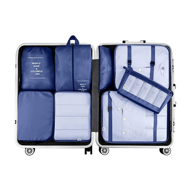 Packing Cubes - 7 Set Packing Cubes Luggage Travel packing
