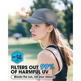 GXCROR Performance Baseball Cap for Men & Women - UPF 50+ Running Hat, Lightweight Quick-Dry Sports Hat for Golf, Hiking, Gym