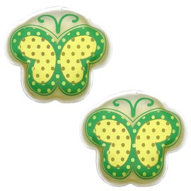 Leddy Living 2 Pieces Hand Warmers, Reusable Pocket Hand Warmers, PVC Hand Warmers for Cold Days, Hiking, Outdoor Evenings in Autumn and Winter (Green Butterfly)