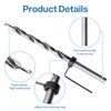 2 Pcs 9.5mm Pocket Hole Drill Bits, High Speed Steel