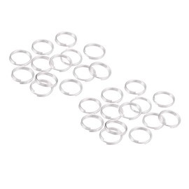1 Pack Split Rings, 10mm Silver Jump Rings Metal Key Ring Hoops for Jewelry Making Crafts, DIY Arts, About 200 Pcs