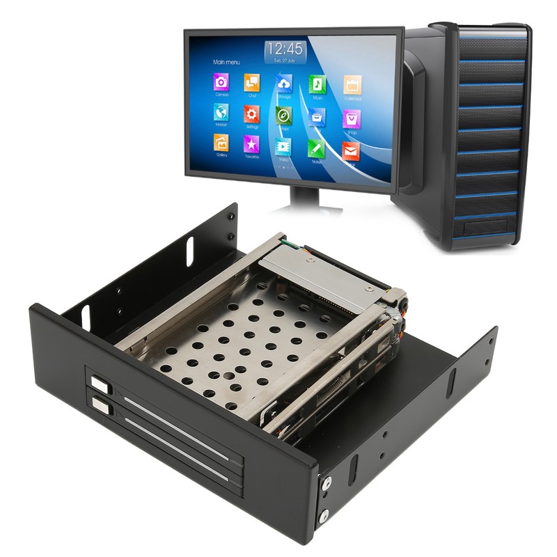 2.5in Internal HDD Enclosure Dual Bay SATA II Interface 7mm