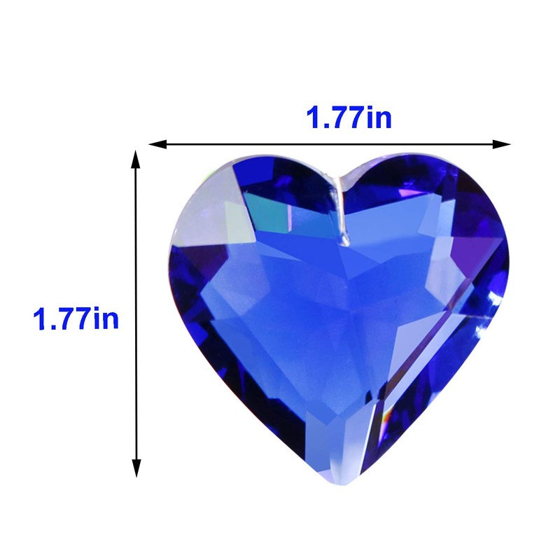 Together-life 2 Pack Crystal Suncatcher Ball Heart Prisms Pendants &