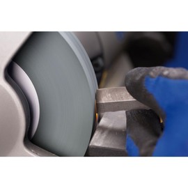 PFERD Carbide Grinding Disc, 150 x 16 x 32 mm, SiC 120, 39008421 - Soft, aggressive grinding wheel for hard materials, e.g. carbide, with reducing sleeves (25/20/16 mm)