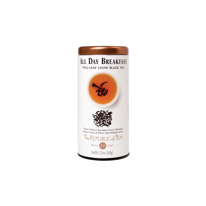 The Republic of Tea, All Day Breakfast Full-Leaf Tea, 3.5-Ounces