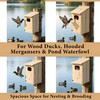 Wood Duck House, Sturdy Weather-Resistant Nesting Box and Shelter