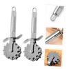 ABOOFAN 2pcs Stainless Steel Rolling Meat Tenderizer Needles with Ergonomic