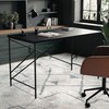 Martha Stewart Maddox Home Office Parsons Desk in Black Wood