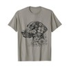 Floral German Shorthaired Pointer GSP Dog Flower Design Idea T-Shirt