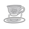 Tea Cup & Saucer Metal Cutting Dies, Stencil, Card Making,