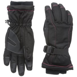 Manzella Women's Fahrenheit 5 Touch Tip Gloves, Black, Large