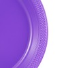 JAM PAPER Round Plastic Party Plates - Medium - 9