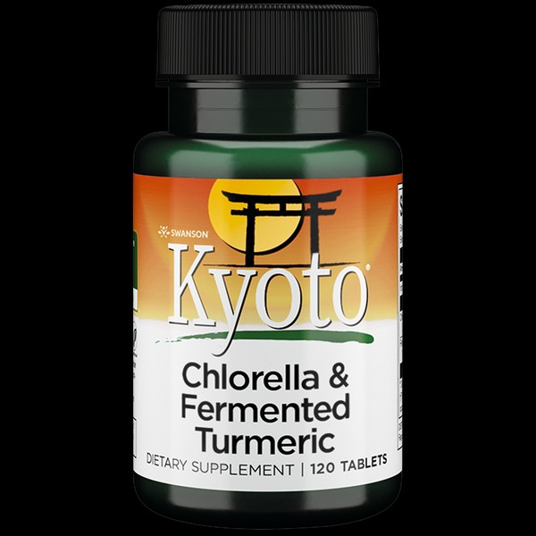 Swanson Chlorella and Fermented Turmeric 120 Tablets