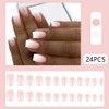WAFOLOZE Nails Press ons, Square Press on Nails Medium Girls