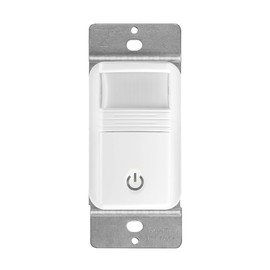 Maxxima Occupancy Vacancy Motion Sensor PIR Wall Switch, 3-Way or Single Pole Wall Plate Included, Commercial or Residential, 120-277V