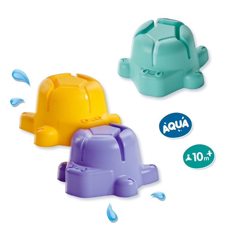 SES Creative 13058 Stacking bath turtles - Turtles in three