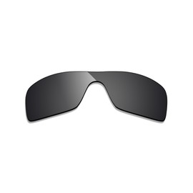 Alphax Stealth Black Polarized Replacement Lenses for Oakley Batwolf OO9101 Sunglasses