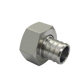 Beduan Stainless Steel PEX Garden Hose Adapter Fitting 1/2" PEX Barb to 3/4" GHT Female Connector for Outdoor Garden Irrigation Watering