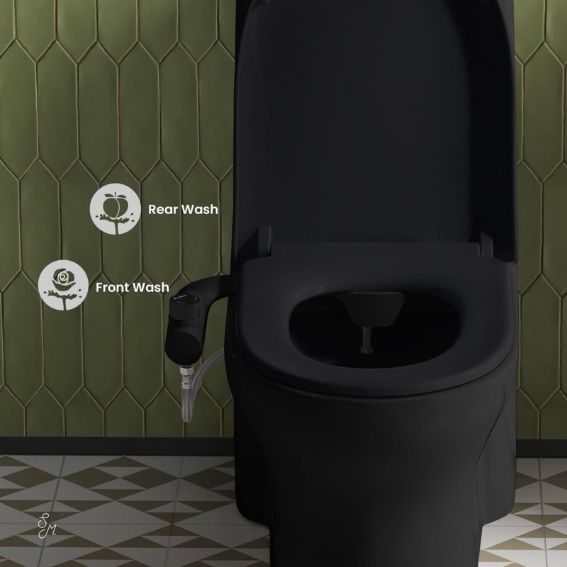 Swiss Madison Aqua Non-Electric Bidet Toilet Attachment in Matte Black